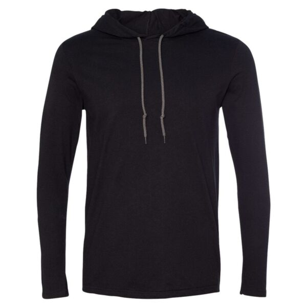 Unisex Softstyle® Lightweight Hooded Long Sleeve T-Shirt Thumbnail