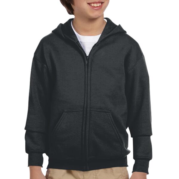 Youth Heavy Blend™ 50/50 Full-Zip Hooded Sweatshirt Thumbnail