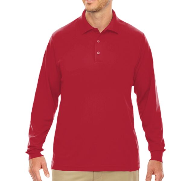 Men's Pinnacle Performance Long-Sleeve Piqué Polo Thumbnail