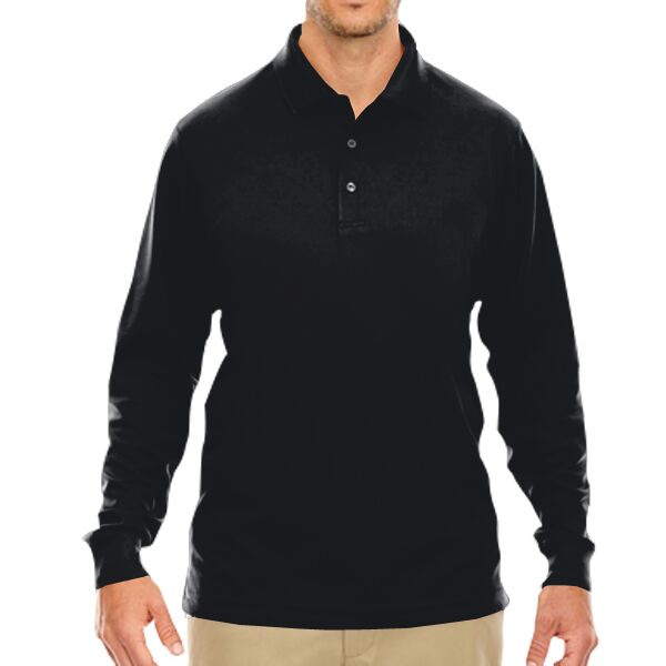 Men's Tall Pinnacle Performance Long-Sleeve Piqué Polo Thumbnail